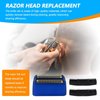 Xspeedonline Replacement Shaver Foil Double Foil Head with 2X Cutters for BaByliss PRO FXRF2G - Blue