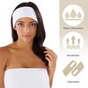 Boca Terry Makeup Headband, Women's Headband for Washing Face, Cotton Terry Cloth Skincare Headbands for Facial, Face Wash, Cosmetic and Skin Care Treatments. Adjustable Towel Headband. 3-Pack, White