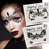 Ylapagne Halloween Face Jewels 2 Sets Face Gems Rhinestone Mermaid - Face Jewels Tattoo Stickers Self Adhesive Festival Accessories Carnival Costumes for Women