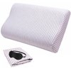 Replacement Pillow Case for Contour Pillow,Zippered Pillow Cover for Memory Foam Neck Pillow,Soft Cotton Pillow Protector for Neck Cervical Pillow,Latex Pillow