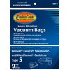 EnviroCare Replacement Micro Filtration Vacuum Cleaner Dust Bags made to fit Hoover Style "S" Futura, Spectrum, Power Max Vacuum Cleaners 9 pack