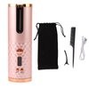 Cordless Automatic Curling Iron, USB Rechargeable Curling Wand with LCD Display for Styling, Portable Travel Styler