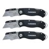 Husky Folding Lock-Back Utility Knife (Set of 3)