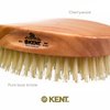 Kent MC4 Finest Men's Hair Brush And Facial Brush For Beard Care - Exfoliating Natural Boar Bristle Brush For Mens Grooming, Scalp Brush, Royalty Brush, And Beard Straightener For Men's Skin Care