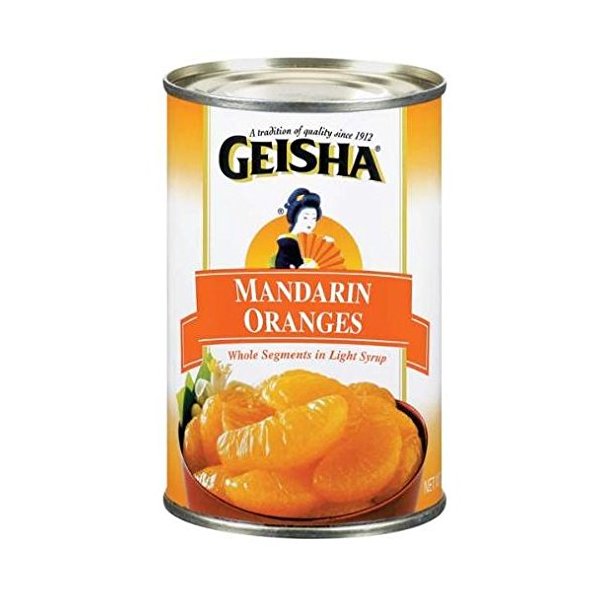 Geisha Premium Mandarin Oranges in Light Syrup (Pack of 3) 15 oz Cans