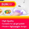 SUNUV UV LED Nail Lamp, UV LED Nail Polish Dryer Professional Gel Machine for Manicure and Pedicure with Sensor and 4 Timers 48W SUN5Plus Gift for Girls Women
