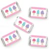 Big Dot of Happiness Scoop Up the Fun - Ice Cream - Mini Candy Bar Wrapper Stickers - Sprinkles Party Small Favors - 40 Count
