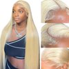 AHPAHP 613 13x6 Lace Front Wig Human Hair Straight Blonde Lace Front Wigs Human Hair 613 HD Lace Frontal Wig Blonde Wig Human Hair 200% Density 28inch