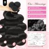 DMKEEP 12A Human Hair Bundles 18 20 22 Inch Body Wave Bundles Human Hair 100% Unprocessed Brazilian Raw Virgin Hair 3 Bundles Quick Weave Bundles Real Human Hair Extensions Natural Color