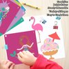 LanMa 30 Pieces Drawing Stencils for Kids Girls 8 x 8 Inches Kids Colorful Plastic Stencils Painting Templates Sidewalk Chalk Stencils