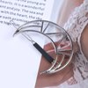 Erimberate Bohemian Crescent Moon Hair Clip Hollow Moon Hair Barrette Geometric Hair Pin Clips Half Moon Hairpin Silver Moon Headwear Metal Decorative Hair Accessories Jewelry for Women and Girls
