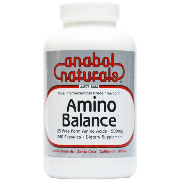 Amino Balance 240 caps, Amino Energy Supplement, Complete 23 Freeform Amino Blend Formula with BCAA’s, 9 Essential Amino Acids EAA’s for Sports Nutrition, Post Workout Muscle Recovery