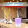 URPOWER 2nd Gen 300ml Aroma Essential Oil Diffuser Night Light Ultrasonic Air Humidifier with AUTO Shut off and 6-7 HOURS Continuous Diffusing - 7 Color Changing LED Lights and 4 Timer Settings
