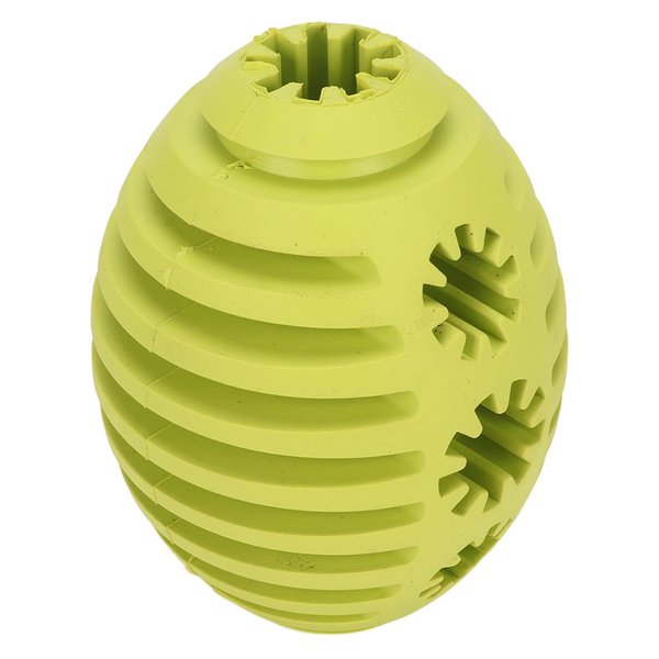 Dog Toy, Dog Football Toy Rubber Dog Puzzle Toys Tough Dog Treat Ball Toy Squeaky Dog Chew Toys Dog Balls Toy Dog Treat Dispenser Toy Interactive Dog Enrichment Toys for Dogs, Green