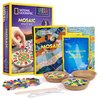 National Geographic Mosaic Arts and Crafts Kit for Kids - Mosaic Kit for Creating 3 Glass Tile Mosaic Art Projects, Includes Glass Tiles, Templates, Plaster & More, Art Supplies, Mosaic Kits for Kids