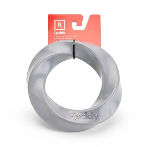 Reddy Grey Twist Tug Dog Toy, Small