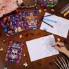 HOWAF 12 Pack Day of The Dead Coloring Books with 12pcs Paint Pens, Dia De Los Muertos Coloring Page Sugar Skull Mini Drawing Books Pads for Mexican Day of The Dead Party Halloween Classroom Activity
