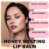 Lip Balm Click Slick, Honey Melting Lip Glow Oil, Moisturizing and Long-lasting Lip Plumper, Non Sticky Lipstick with Coconut Oil (07 Raspberry)