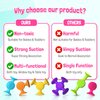 Toddlers Suction Cup Bath Toys: 12 Pcs Sensory Suction Bath Toys for Toddler, Kids Suction Fidget Toys Suction Cup Toys for Windows Travel