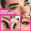 CoMango Premade Fans Eyelash Extensions 5D-C-0.07-12mm Premade Volume Lash, Short Stem Eyelash Extensions Pre Made Fanned Russian Volume Lash Extensions Mix Tray