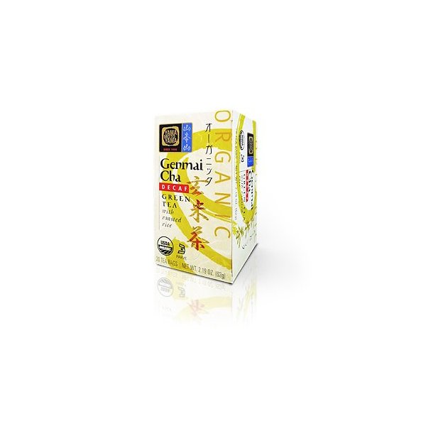 Yamamotoyama Decaffeinated Roasted Brown Rice Tea Genmai Cha, 2.19-Ounce Boxes (Pack of 6)