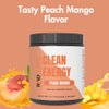 RADSUPPS Clean Energy - Pre Workout Powder for Men & Women with BCAAs Amino Acids, Energy Drink Powder, Amino Acid Energy Powder for Energy & Focus - 40 Servings (12.7 oz, Peach Mango)