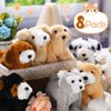 Sumind 8 Pieces Plush Dogs 5 Inch Stuffed Animals Bulk Assorted Cute Stuffed Dogs Small Animal Plush Toys for Girls Boys Graduation Halloween School Classroom Party Supplies Favors(Standing Dog)