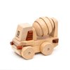 Magnetic Wooden Car Detachable Toy, Vehicle Model Assembly Toy with Magnet, Hand Push Car Toys for 1+ Year Old for Christmas Birthday Party Car Theme(Concrete Mixer)