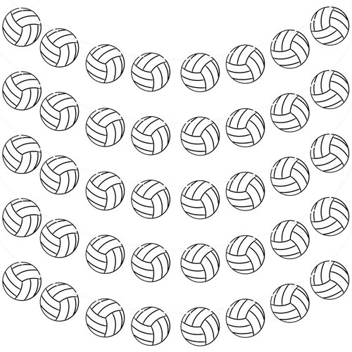 5 Pieces Volleyball Party Decorations Volleyball Party Supplies Softball Party Banners Volleyball Bunting Hanging Banners Volleyball Paper Garlands for Sports Theme Birthday (Volleyball Style)