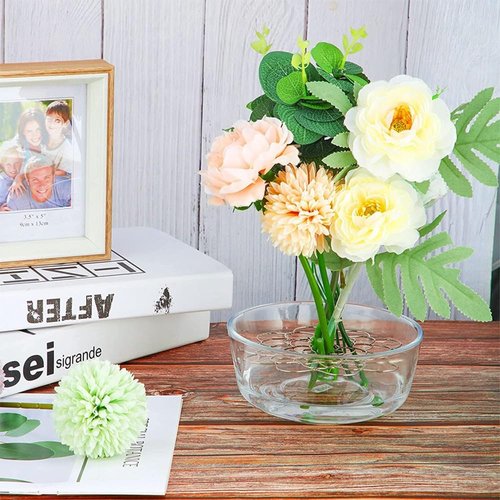 DIKEMY 3Pcs Flower Arrangement Holder, Wire Arranger Twist Floral Grid Flower Frog Tool for Vase Floral Stems Bouquets Plant Fixation