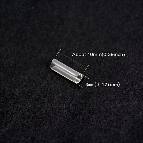 250 Pieces Hair Extensions Tube Clear Tubes Hair Extensions Tools for Hair Extensions