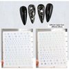 8 Sheets Aurora Nail Art Stickers 3D Self-Adhesive Pegatinas Uñas Nail Stickers Aurora Heart Nail Decals Star Moon Nail Supplies Nail Art Design Decoration Accessories for Women and Girls