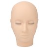 Eyelash Mannequin Head, Silicone 3 Layers High Density Eyelash Practice Head For Salon