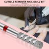 C12rtive Nail Drill Bits Diamond Carbide Spiral Cylinder Cuticle Remover Bit,3/32" Shank,Threaded Professional Diamond Carbide Nail Drill Bit for Acrylic Gel Nails,Home Salon & DIY(Fine)