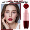 DAGEDA Lip Tint Stain, Glossy Lip Colour with Soft Big Brush Head, Easy to Color Lip Gloss,Moisturizing,Highly Pigmented Liquid Lipstick,Dual Use Lip & Cheek Tint Fun Lip Makeup (Raspberry)