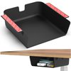 HumanCentric Under Desk Storage Shelf, Drawer Organizer for Office Tables, Workstations, and Sit Stand Desk, Mount Under Desk Shelf Adds Storage Tray, Screw or Stick On Desk Drawer