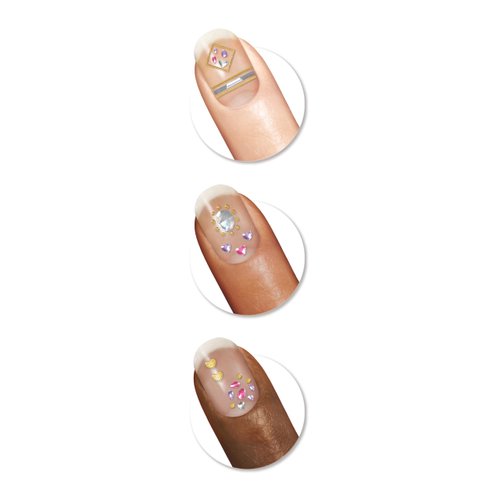 Sally Hansen Salon Effects Nail Accents, Princess Cut, Nail Art Decals, Easy to Use, No Commitment, Use On Nail Polish or Bare Nails, Mix and Match