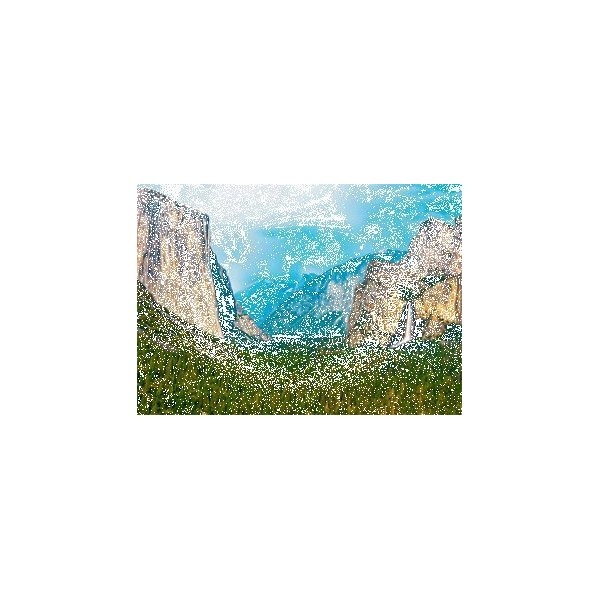 Yosemite Valley, California - 3D Postcard Greeting Cards
