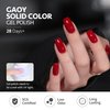 GAOY Gel Nail Polish Kit, 3 Colors 16ml White Red Black, Soak Off UV Gel Polish Set - Elegant Waltz