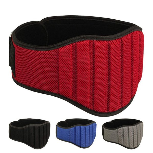 MRX Weight Lifting Belts Fitness Training Gym Back Support Belt 8" Wide (Red, Medium)