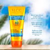 VLCC Natural SPF 40 & PA+++ Sunscreen Gel Crème | Provides Broad Spectrum Protection | Helps Enhance Youthfulness | Non Greasy | Suits All Skin Types | 3.53 Oz/100 g