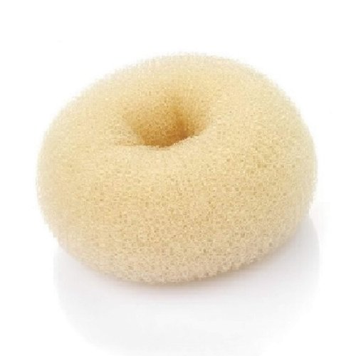 Beaute Galleria Hair Donut Bun Maker Ring Style Mesh Chignon Ballet Sock Bun (Mini, Beige/Blonde)
