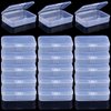 Clear Plastic Playing Card Boxes Snaps Closed Poker Gaming Playing Card Deck Cases Holder Plastic Storage Box Clear Trading Card Box Plastic Card Storage Organizer for Bank Business Card (18Pcs)