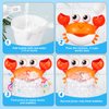Gigilli Crab Baby Bath Toys, Rechargeable Bath Bubble Machine for Toddlers 6-12 12-18 Months, Bathtub Bubble Maker with Music for Kids Ages 1-3 Boys Girls Birthday Gifts Christmas Stocking Stuffers