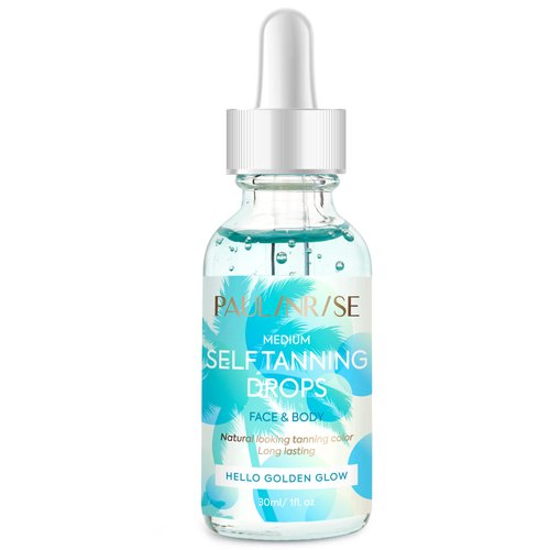 Tanning Drops, Self Tanning Drops to Add to Moisturizer- Face Tanning Drops for Gradual Glow, Veg...