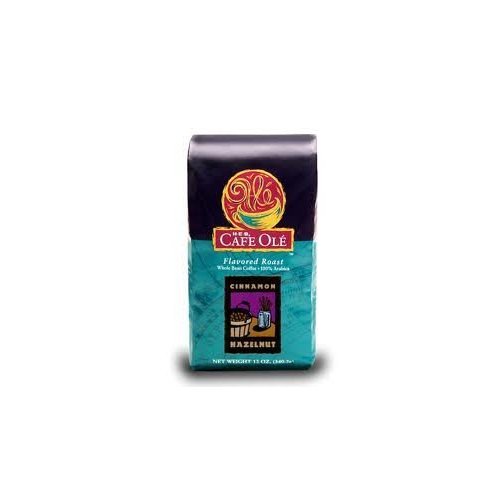 HEB Cafe Ole Whole Bean Coffee 12oz Bag (Pack of 3) (Cinnamon Hazelnut - Medium Dark Roast (Full City))