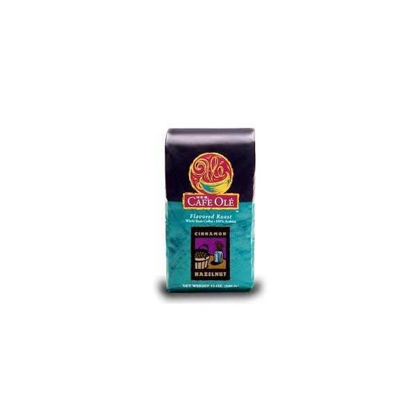 HEB Cafe Ole Whole Bean Coffee 12oz Bag (Pack of 3) (Cinnamon Hazelnut - Medium Dark Roast (Full City))
