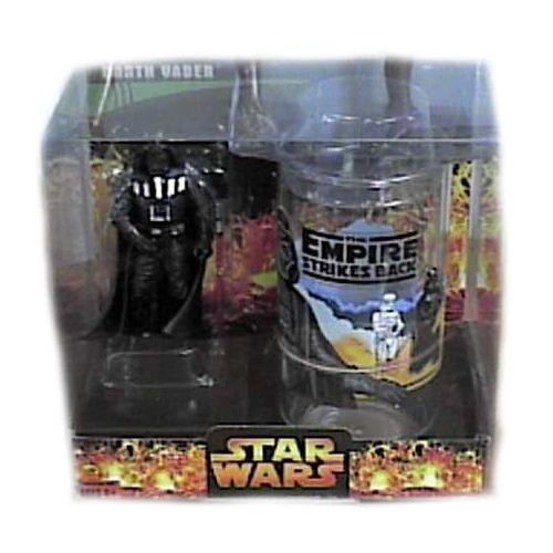 Star Wars The Empire Strikes Back Target Exclusive Darth Vader Collector's Glass with Special 3 3/4 Inch Action Figure