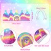 Kathfly Rainbow Birthday Party Hats Rainbow Crown Headbands for Kids Birthday, Event, Rainbow Theme Party Supplies (Glitter Style, 24 Pack)