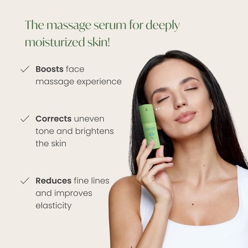 PLANTIFIQUE Korean Jojoba Oil & Hyaluronic Acid Face Massage Serum - Perfect for Gua Sha Facial Tools - Collagen & Niacinamide for Ultimate Hydration and Anti-Aging Glow - for Men & Women